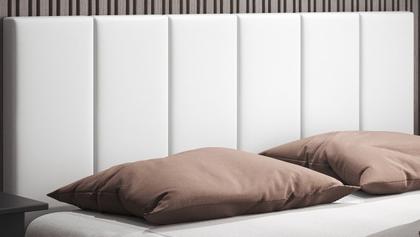 Imagem de Cabeceira Cama Casal King Size Modulo 1,95 Itália Estofada Suspensa - Branco