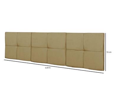 Imagem de Cabeceira Cama Casal Queen MÉXICO 1,60 Box Estofada - Caramelo Suede