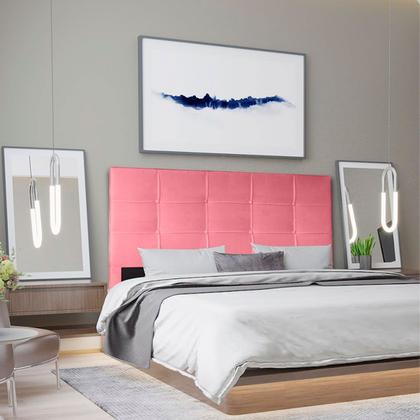 Imagem de Cabeceira Cama de Solteiro Box Estofada Quarto Roma 90cm