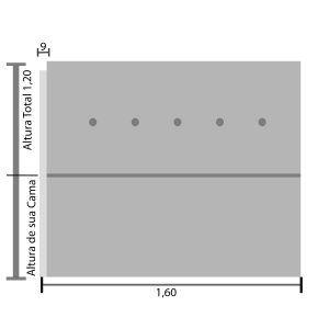 Imagem de Cabeceira Cama Queen Sevilha Provençal Diamond Suede Marrom 120 RBL