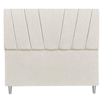 Imagem de Cabeceira Cama Solteiro Box Estofada 90cm Luxo Linho Quarto