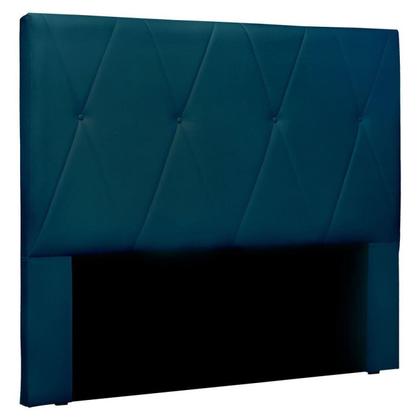 Imagem de Cabeceira Casal 140cm Veludo Aquilla Azul