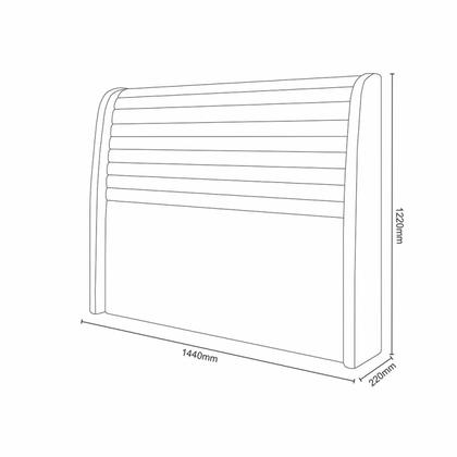 Imagem de Cabeceira Casal 145cm Fortaleza