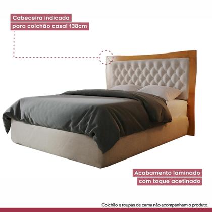 Imagem de Cabeceira Casal 148,5cm Veludo