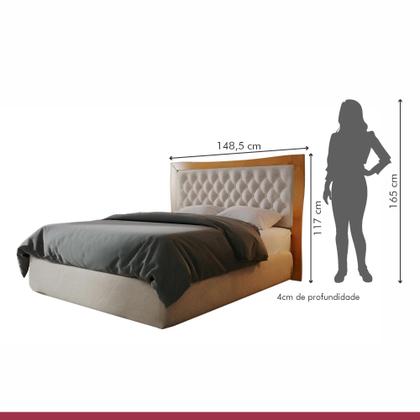 Imagem de Cabeceira Casal 148,5cm Veludo