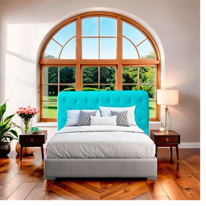 Imagem de Cabeceira Casal Cama Box Estofada Elisa 140 cm Veludo