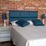 Imagem de Cabeceira Casal Cama Box Modena H6 Modulos Suede Liso Azul Royal 140 x 60 RBL
