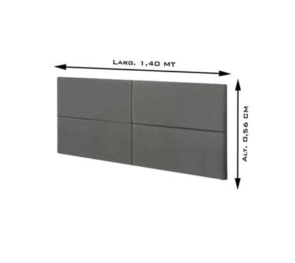 Imagem de Cabeceira Casal com 4 detalhes Suspensa Moderna - 140 CM - Várias Cores