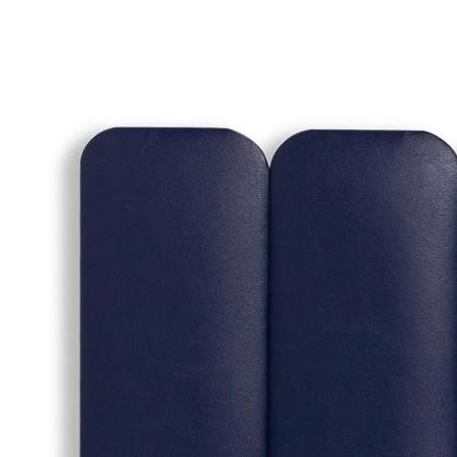 Imagem de Cabeceira Casal Estofada de Colar na Parede Kit 7 Placas Modelo Arredondada - Várias Cores