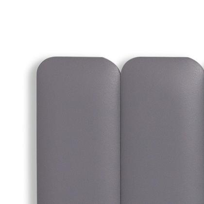 Imagem de Cabeceira Casal Estofada de Colar na Parede Kit 7 Placas Modelo Arredondada - Várias Cores