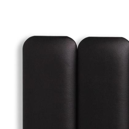 Imagem de Cabeceira Casal Estofada de Colar na Parede Kit 7 Placas Modelo Arredondada - Várias Cores