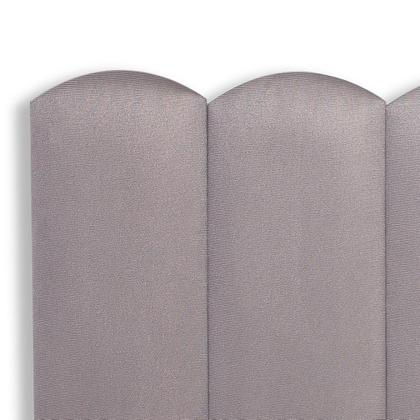 Imagem de Cabeceira Casal Estofada de Colar na Parede Kit 7 Placas Modelo Nuvem - Várias Cores