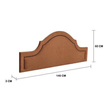 Imagem de Cabeceira Casal Estofada para Cama Box Provençal Luxo com Tachas 140x60cm