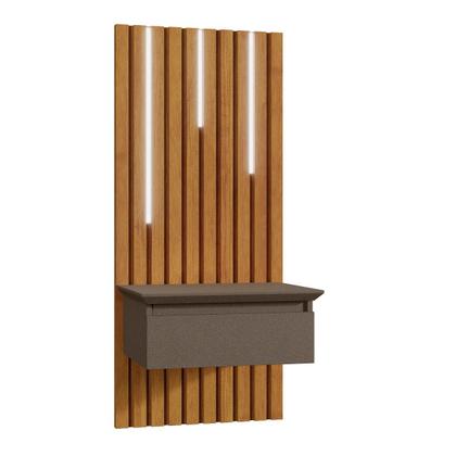 Imagem de Cabeceira Casal Ou Queen Ripada Paris com 2 Mesas de Cabeceira Mavaular