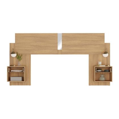 Imagem de Cabeceira Casal/Queen c/Espelho e 2 Mesas Multimóveis MP4324