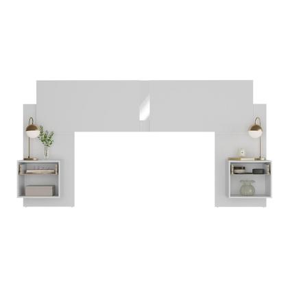 Imagem de Cabeceira Casal/Queen c/Espelho e 2 Mesas Multimóveis MP4326