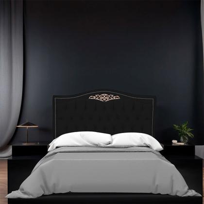 Imagem de Cabeceira Casal Queen Size Estofada para Cama Box Maitê Veludo