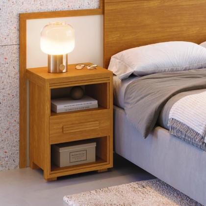 Imagem de Cabeceira Com Criado Moderna Ajustável Para Queen/Casal Box