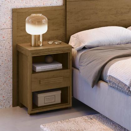 Imagem de Cabeceira Com Criado Moderna Ajustável Para Queen/Casal Box