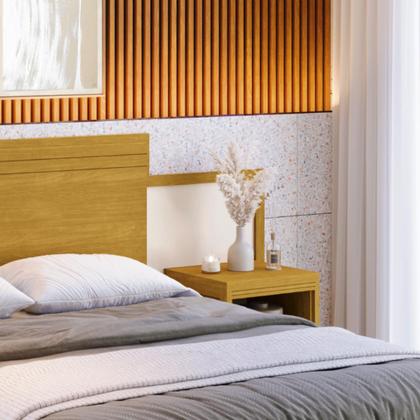 Imagem de Cabeceira Com Criado Moderna Ajustável Para Queen/Casal Box