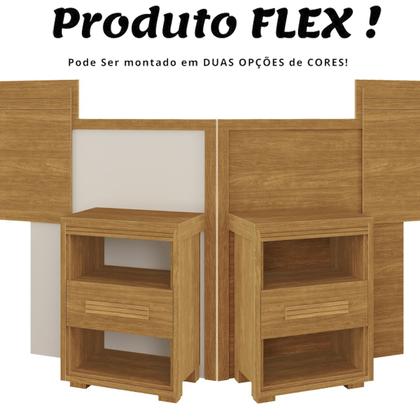 Imagem de Cabeceira Com Criado Moderna Ajustável Para Queen/Casal Box