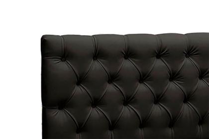 Imagem de Cabeceira Cristal 1,60 Para Cama Box Laminado Preto - JS Móveis