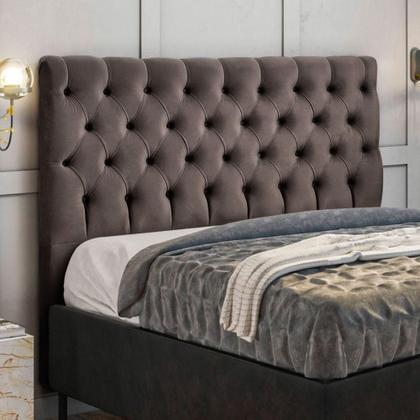 Imagem de Cabeceira Cristal Js Móveis Chocolate