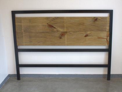 Imagem de CABECEIRA DE CAMA AÇO FERRO MDF ESTILO INDUSTRIAL CB04 Informar cor da estrutura e MDF via mensagem após a compra