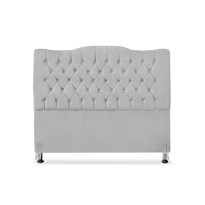 Imagem de Cabeceira de Cama Box Casal 140 cm Dunas - Veludo Cinza