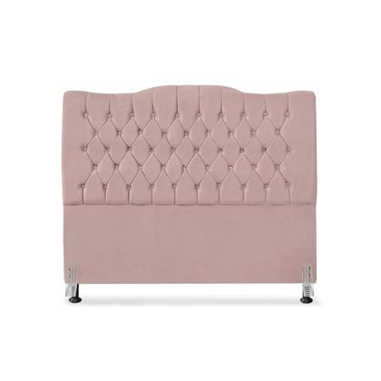 Imagem de Cabeceira de Cama Box Casal 140 cm Dunas - Veludo Rose