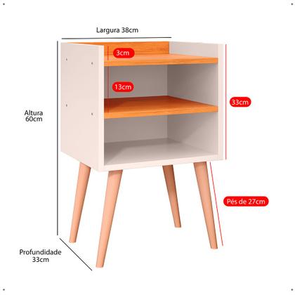 Imagem de Cabeceira de Cama Box Casal com Mesa Cabeceira Compacta para Quarto