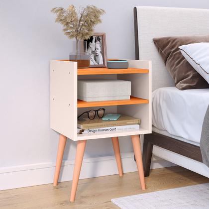 Imagem de Cabeceira de Cama Box Casal com Mesa Cabeceira Compacta para Quarto