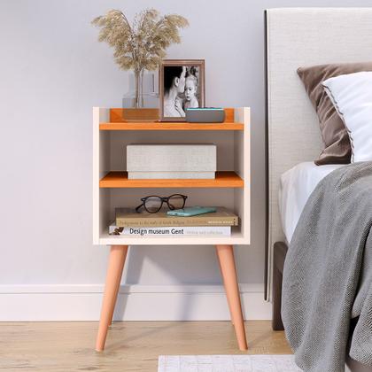 Imagem de Cabeceira de Cama Box Casal com Mesa Cabeceira Compacta para Quarto