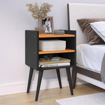 Imagem de Cabeceira de Cama Box Casal com Mesa Cabeceira Compacta para Quarto