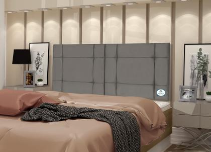 Imagem de CABECEIRA de CAMA BOX CASAL QUEEN 160cm Estofada ELLEGANCY