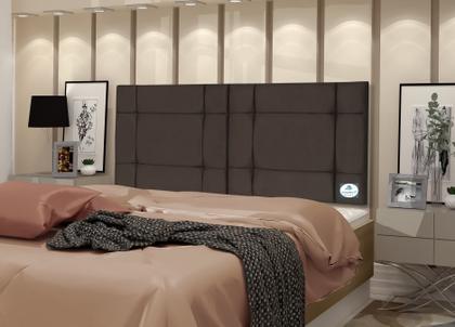 Imagem de CABECEIRA de CAMA BOX CASAL QUEEN 160cm Estofada ELLEGANCY