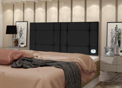 Imagem de CABECEIRA de CAMA BOX CASAL QUEEN 160cm Estofada ELLEGANCY