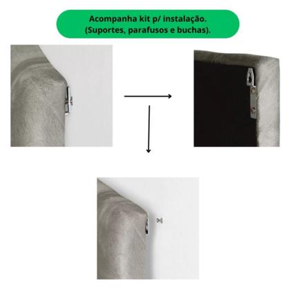 Imagem de CABECEIRA de CAMA BOX CASAL QUEEN 160cm Estofada ELLEGANCY
