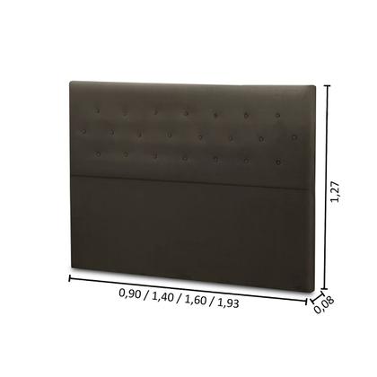 Imagem de Cabeceira de Cama Box Madeira Estofada Casal Montreal