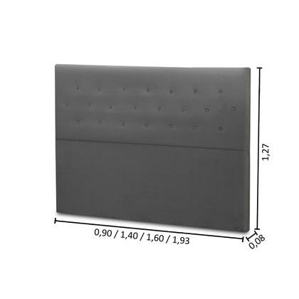 Imagem de Cabeceira de Cama Box Madeira Estofada Casal Montreal