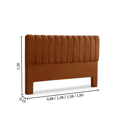 Imagem de Cabeceira de Cama Box Madeira Estofada Casal Ômega