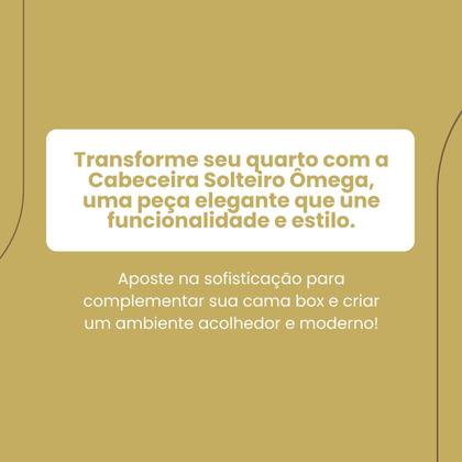 Imagem de Cabeceira de Cama Box Madeira Estofada Casal Ômega