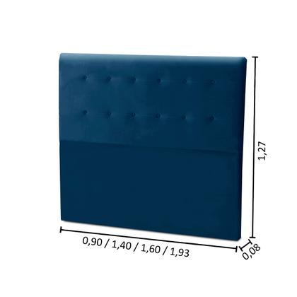 Imagem de Cabeceira de Cama Box Madeira Estofada Casal Paris