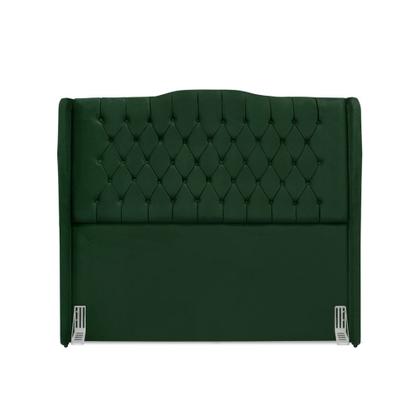 Imagem de Cabeceira de Cama Box Queen 160 cm Dubai Premium - Veludo Verde
