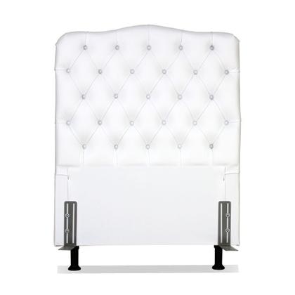 Imagem de Cabeceira de Cama Box Solteiro 88 cm Dunas Larhome Branco.