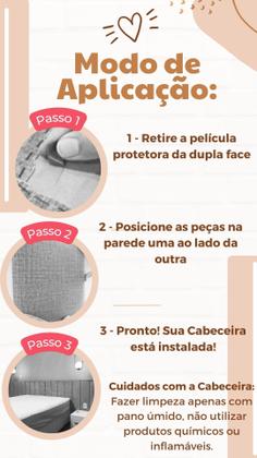 Imagem de Cabeceira de Cama em Módulo 60x20, Tecido Suede