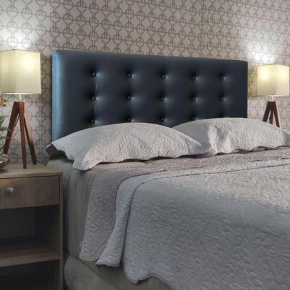 Imagem de Cabeceira De Cama Estofada Botonê Viena Essencial material sintético RBL