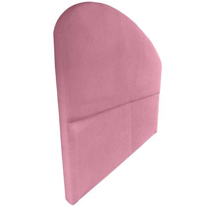 Imagem de Cabeceira de Casal 140cm Estofada para Cama Serena Suede Rosê