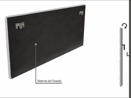 Imagem de Cabeceira E Box Paris King 1,95m Painel Em Suede Cinza