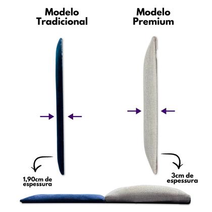 Imagem de Cabeceira em Tecido Linho Premium Modular Estofada para Cama de Solteiro Casal Box Queen King